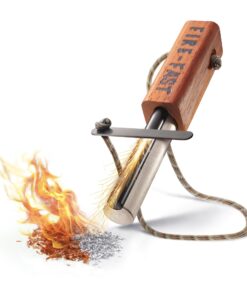 Fire-Fast Trekker. Best Emergency Waterproof Survival Fire Starter. Magnesium and Euro Fire Steel Ferro Rod. Compact Durable Tool for Bushcraft, Camping, Backpacking, Hiking, Hunting, or Bug Out Bag 1 Pack 22 714Hfrzox3L