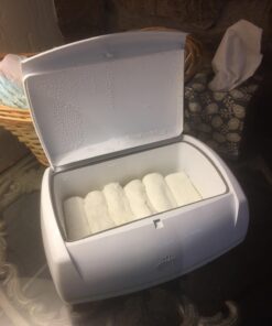 Prince Lionheart Warmies Wipes Warmer Designed for Reusable Cloth Wipes | Soft Glow Nighlight | Includes 1 everFRESH Pillow and 4 Warmies Cloth Wipes Bamboo,Fresh 1 x Warmies Wipes Warmer 40 714Hproj8 L