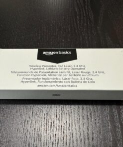 Amazon Basics Wireless Presenter, Red Laser, 2.4GHz, Hyperlink, Lithium Battery Operated 44 714HqES626L