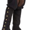 Forum Novelties Men's Adult Steampunk Suede Spats Costume Accessory One Size Black 8 714I7raN6vL