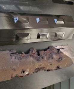 Direct Store Parts Kit DG158 Replacement for Charbroil 463420507, 463420509, 463460708,463460710 Gas Grill(SS Burner+SS Carry-Over Tubes+Porcelain Steel Heat Plate+Porcelain Cast Iron Cooking Grid) 21 714J77 mRYL