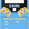 30 Video Game Party Invitations with Envelopes (30 Pack) - Kids Birthday Invitations for Boys or Girls - Video Game Party Decorations Supplies 45 714JIO7mRSL