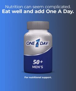 One A Day Men’s 50+ Multivitamins, Supplement with Vitamin A, Vitamin C, Vitamin D, Vitamin E and Zinc for Immune Health Support*, Calcium & more, 175 count 19 714JVpovHzL 2