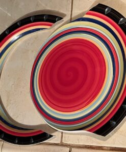 Gibson Home Casa Stella Dinnerware Set, Red, 16-piece 30 714JqBi8joL