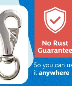 Hanging Chair/Hammock Chair Swivel Hook Snap - 500 LB Capacity - Outdoor/Indoor (500 LB Weight Limit) by Impresa 500 LB WEIGHT LIMIT 20 714LBt ROSL