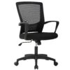 Ergonomic Office Chair Cheap Desk Chair Mesh Computer Chair with Lumbar Support Arms Modern Cute Swivel Rolling Task Mid Back Executive Chair for Women Men Adults Girls,Black Black 40 714LVSU66HL 4