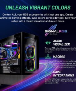 Skytech Gaming Azure Gaming PC, Ryzen 7 7700X 4.5 GHz, RX 7600, 1TB NVME, 32GB DDR5 RAM RGB, 650W Gold PSU Wi-Fi, Win 11 Home, RGB-Keyboard and RGB-Mouse Included 7700X | 7600 11 714Lz9krE9L