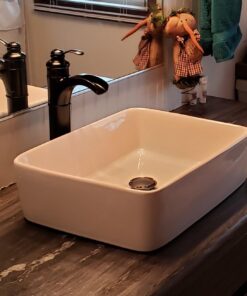 KES Bathroom Sink Drain without Overflow Vessel Sink Lavatory Vanity Pop Up Drain Stopper Oil Rubbed Bronze Finish, ALL Metal Rustproof Brass and 304 Stainless Steel, S2008D-ORB NO Overflow, 1 Pack 41 714MDG6D3NL