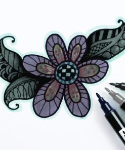 Tombow Dual Brush Pen Art Markers, Grayscale, 6-Pack Gray Scale 17 714O95kGI8L