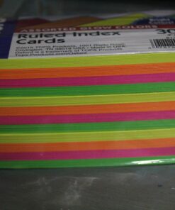 Oxford Neon Index Cards, 3" x 5", Ruled, Assorted Colors, 300 Per Pack (81300EE) 24 714OUurfBiL