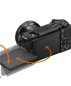 Sony Alpha ZV-E10 - APS-C Interchangeable Lens Mirrorless Vlog Camera - Black Camera Only Base 16 714PCpQnn2L 1