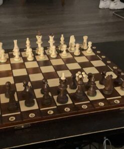 Wegiel Chess Set - Consul Chess Pieces and Board - European Wooden Handmade Game - JUNIOR 69 714PJDljHNL