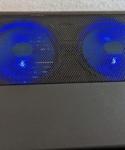 TECKNET Laptop Cooling Pad, Portable Ultra-Slim Laptop Cooler, Gaming Cooling Pad Stand with 2 USB Powered Fans Wind Speed Adjustable, Fits 12-16 Inches (Blue) Blue 43 714PRV5B0OL