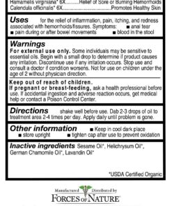 Forces of Nature – Natural, Organic Fissure Care (11ml) Non GMO, Soothe and Relieve Burning, Throbbing, Stinging, Itchy, Bleeding Tissue Caused by Fissures or Hemorrhoids (Packaging May Vary) 0.37 Ounce (Pack of 1) 13 714QjCfkQeL