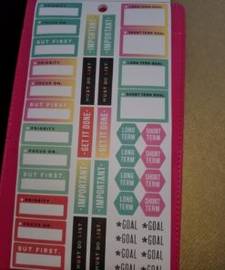 me & my BIG ideas Sticker Value Pack - The Happy Planner Scrapbooking Supplies - Productivity Theme - Multi-Color & Gold Foil - Great for Projects, Scrapbooks & Albums - 30 Sheets, 985 Stickers Total 83 714Qu0vxH2L