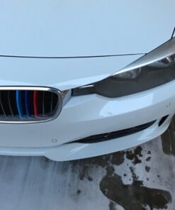 iJDMTOY M-Colored Grille Insert Trims Compatible With BMW F30 3 Series 320i 328d 328i 335i 340i w/Standard Kidney Grill (11 Beams), NOT 8-Beam Black Grille nor M3 36 714R5JDnmOL