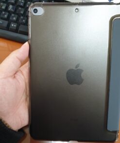 MoKo Case Fit New iPad Mini 5 2019/Mini 4 2015 (5th/4th Generation 7.9 inch), Slim Lightweight Smart Shell Stand Cover with Translucent Frosted Back Protector, with Auto Wake/Sleep,Space Gray Space Gray 49 714RNWJLYxL