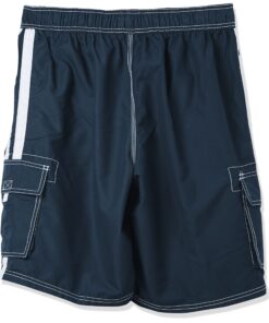 Kanu Surf Men's Barracuda Swim Trunks (Regular & Extended Sizes) Small Navy 8 714RNoYpKL