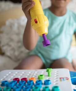 Educational Insights Design & Drill Take-Along Toolkit, 66 Piece Set with Drill Toy, Kids Drill Sets, STEM Toy, for Boys & Girls, Ages 3+ 14 714S9slby0L