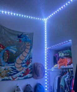 Tenmiro Led Lights for Bedroom 100ft (2 Rolls of 50ft) Music Sync Color Changing Strip Lights with Remote and App Control RGB Strip, for Room Home Party Decoration 41 714SEDjSLL