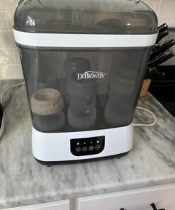 Dr. Brown's All-in-One Sterilizer and Dryer for Baby Bottles, Parts & Other Newborn Essentials Sterilizer & Dryer 1 Count (Pack of 1) 64 714SQI1Cq5L 1