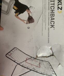 SKLZ PitchBack Baseball and Softball Pitching Net and Rebounder, Black/Red, 2' 9" x 4' 8" 26 714SU8RuWgL