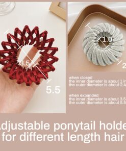 Alternative view of Sizobi 3 Pcs Bird Nest Magic Hair Clip,Hair Accessories for Women, Expandable Hair Bun Maker, Hair clips for Thick Thin hair, Hair Clips for Women and Girls, Ponytail Holders, Hair Bun Clip Series A