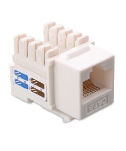Cable Matters UL Listed 25-Pack RJ45 Keystone Jack, Cat6 Keystone Jacks in White and Keystone Punch-Down Stand 25 714TKgE4hSL