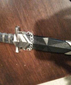 Ace Martial Arts Supply Dark Assassin Dagger with Sheath 35 714TOcc3zL