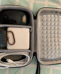 Comecase Hard Case for Apple Pencil, Magic Mouse 2 and 1, for Magsafe Power Adapter, for BeatsX Earphone, for Airpod, Magnetic Charging Cable, Electronics Accessories Organizer Storage Bag - Blue 40 714TerQ7xL