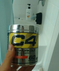 C4 Original Pre Workout Powder Fruit Punch - Vitamin C for Immune Support - Sugar Free Preworkout Energy for Men & Women - 150mg Caffeine + Beta Alanine + Creatine - 60 Servings 60 servings (Pack of 1) 34 714Tx7 RpKL