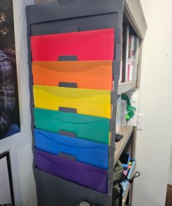 Amazon Basics Hanging 6 Pocket File Folders, 36 in - Multicolor 17 714UBOcN2fL