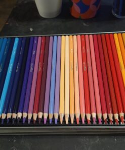 Amazon Basics Premium Colored Pencils, Soft Core, 72 Count Set 72 Count (Pack of 1) 51 714UFNJxdnL