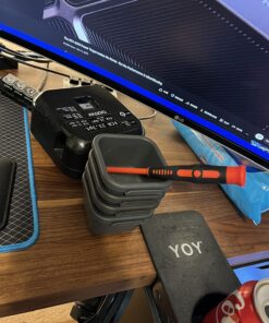 Madesmart 8-Piece Interlocking Bin Pack for Drawer Organization, Plastic Interlocking Junk Drawer Organizer Tray, Granite 43 714Umy76DQL