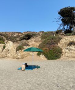 ONIVA - a Picnic Time Brand Outdoor Canopy Sunshade Beach Umbrella 5.5' - Small Patio Umbrella - Beach Chair Umbrella, (Hunter Green) Hunter Green 44 714Uz3SLXyL