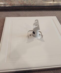 Amer Mounts AMRDCP100KIT Universal Adjustable 2 x 2 feet Drop Ceiling Projector Mount, Suspended Drop-in Ceiling Projection Mounting Kit, White 32 714Vlw60chL