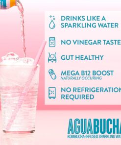 Alternative view of Mother Kombucha Agua Bucha | Kombucha Powered Sparkling Water | Variety Pack | Light & Delicious | Vitamin Rich & Only 4 Calories | USDA Organic | No Artificial Ingredients | B12 |12 fl Oz (12 pack) 12.05 Fl Oz (Pack of 12)