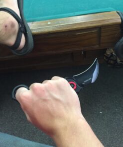 Snake Eye Tactical Pocket Knives Black Blade Tactical Knife black and orange 45 714WFGn7SKL