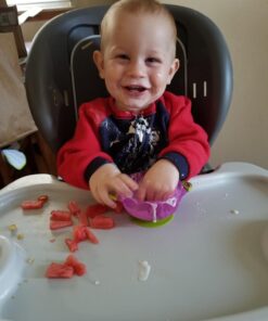 Baby Bowls and Matching Lids - Suction Cup Bowls for Babies, Toddlers & Infants - Set of 3 Sizes - 6 Pieces 34 714WvPURzUL