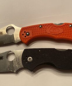 Spyderco Delica 4 Lightweight 7.15" Signature Folding Knife with 2.90" Flat-Ground Steel Blade and High-Strength FRN Handle - PlainEdge Grind Delica 4 Lightweight Flat Ground Orange 21 714XIdNIxL