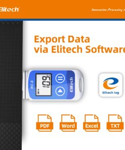 Alternative view of Mini LCD display USB High Accuracy Temperature Data logger / recorder, 32000 points Record Standard