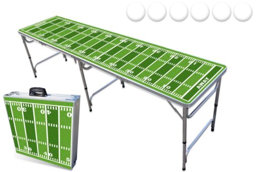 8-Foot Professional Beer Pong Table - Football Field Edition