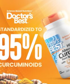 Doctor's Best DRB-00107 High Absorption Curcumin From Turmeric Root with C3 Complex & BioPerine 500mg (120 Capsules) 15 714Xtwxzr9L 2