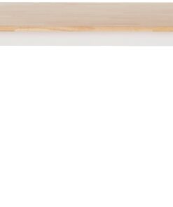 Alternative view of COASTER Damen Rectangle Dining Table Natural Brown and White Natural Brown, White Table Only