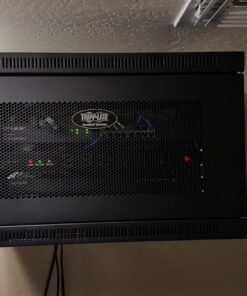 Tripp Lite 6U Wall Mount Rack Enclosure Server Cabinet, 16.5" Deep, Switch-Depth (SRW6U), Black Standard 40 714YGDt6FaL