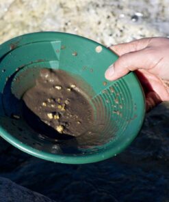 Alternative view of SE 8" Green Plastic Gold Pan with Two Types of Riffles - GP1011G8 8"