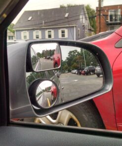 Total View 360 Wide Angle Universal Adjustable Blind Spot Mirror, Frameless Square Design, 2 Pack 25 714ZZLKSdGL