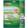 Avery Removable ID Labels, Sure Feed, Removable Adhesive, 0.5" x 1.75", 2,000 Labels (6467) 12 714ZsG6081L