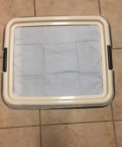 IRIS USA Small Pet Training Pad Holder, Dark Gray 17"x17" 61 714aUaVuinL