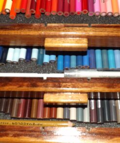 3 Drawer Wood Pastel Storage Box 15-3/4 x 9-1/2 x 3-1/2 inches 24 714amOs3FPL